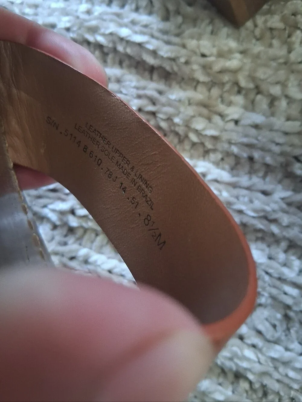 Tory Burch Tan Leather Ankle-Strap Heels